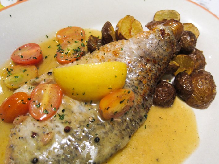 District 10 Roasted Seabass in lemon butter sauce